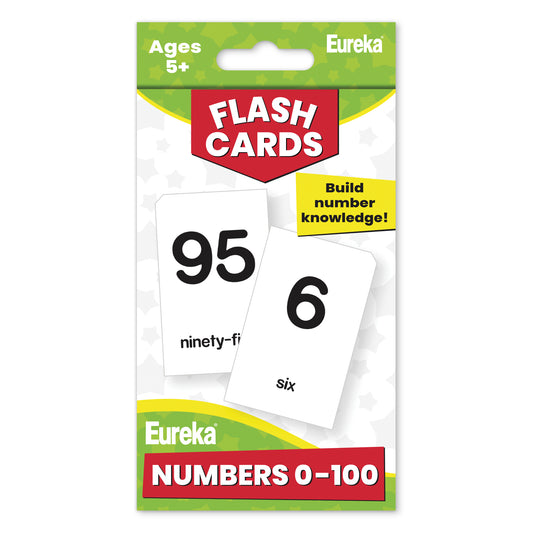 0 to 100 Numbers Flash Cards