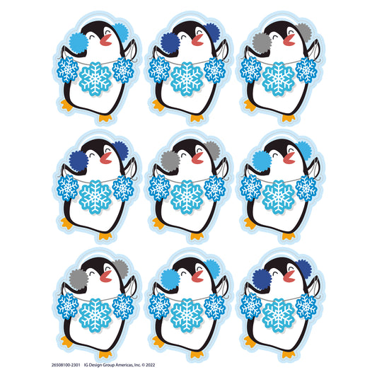 Winter Penguins Stickers