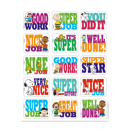 Peanuts Success Stickers