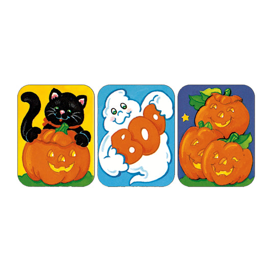 Halloween Cat and Pumpkin Stickers