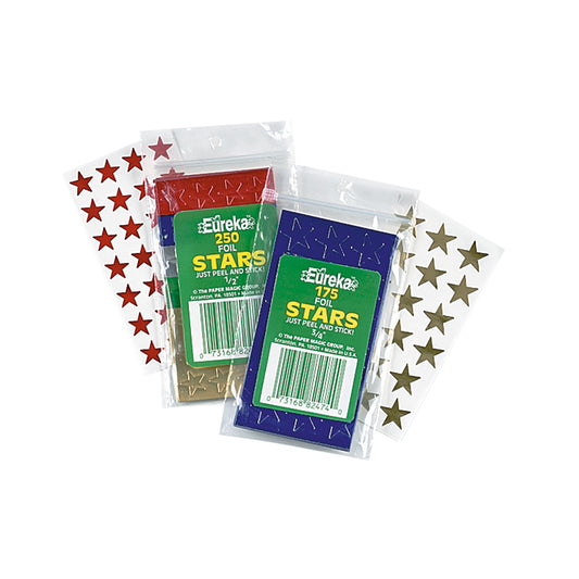 Gold Foil Stars Stickers 175pk