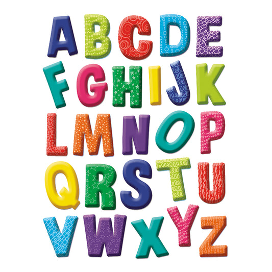 Color My World Alphabet Window Cling