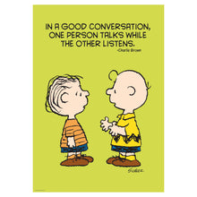Peanuts Good Conversation Poster