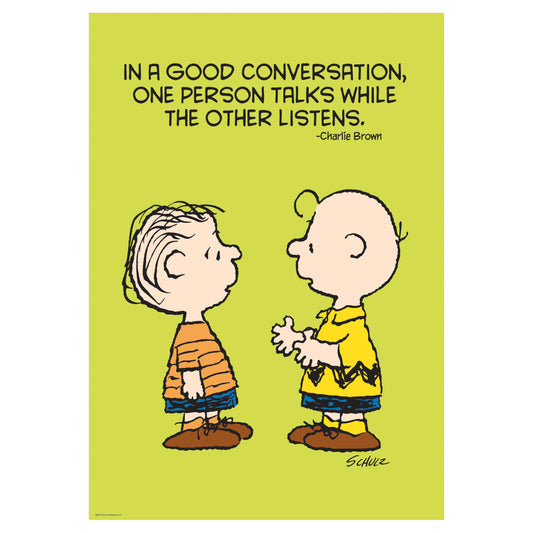 Peanuts Good Conversation Poster