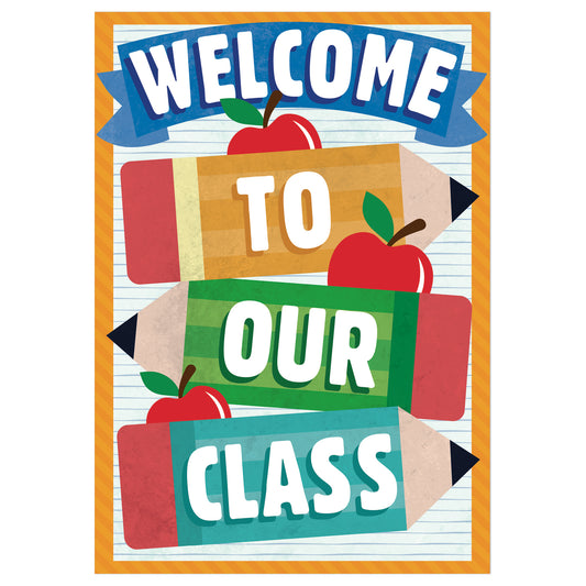 Welcome Pencils Poster