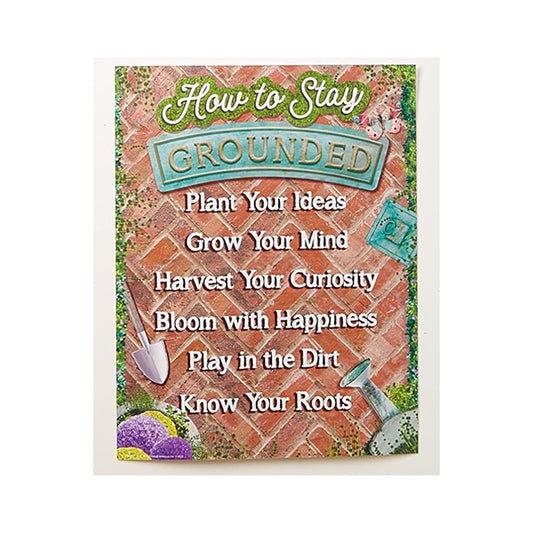 Curiosity Garden How to Stay Grounded Poster