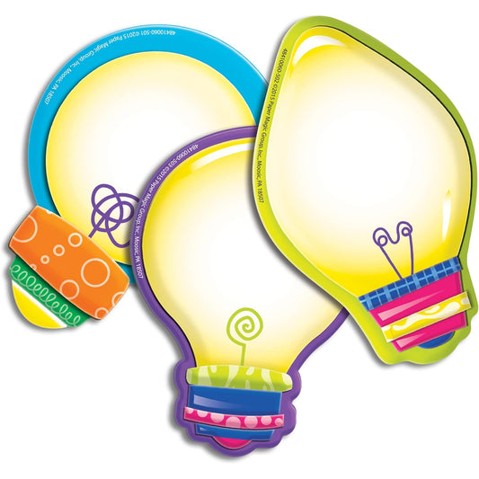 Color My World Lightbulb Assortment Paper Cut-Outs