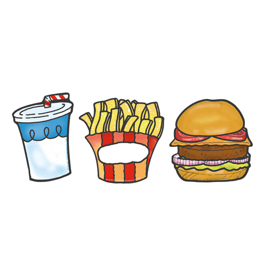 Fast Food Paper Cut-Outs