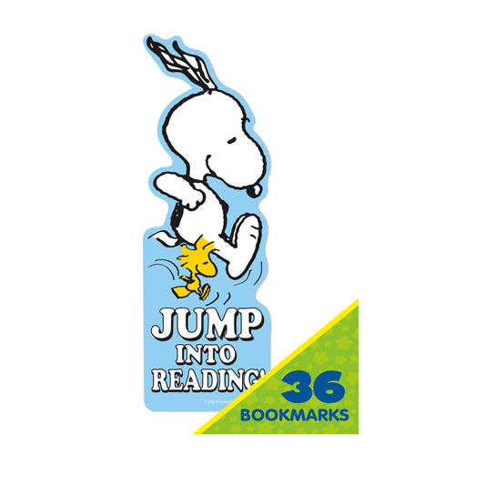 Peanuts Jump Into Reading Bookmark