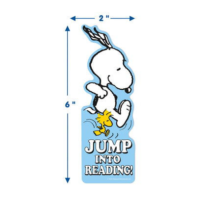 Peanuts Jump Into Reading Bookmark