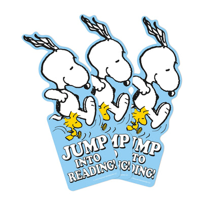 Peanuts Jump Into Reading Bookmark