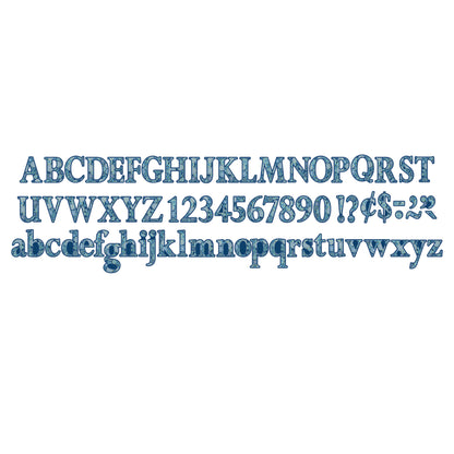 Blue Harmony Circle Deco Letters