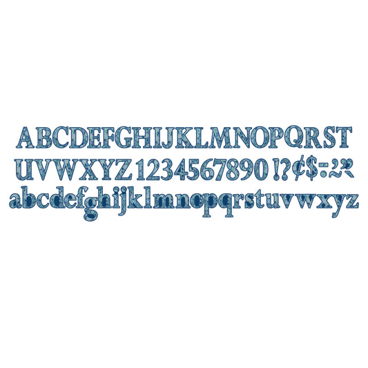 Blue Harmony Circle Deco Letters