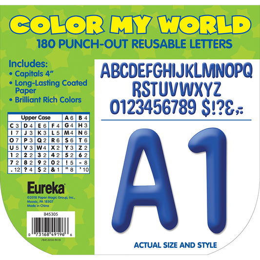 Color My World  Blue Deco Letters