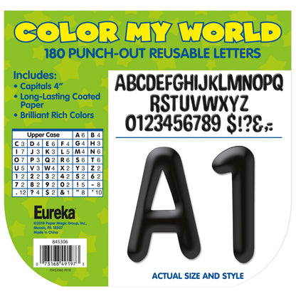Color My World Black Deco Letters