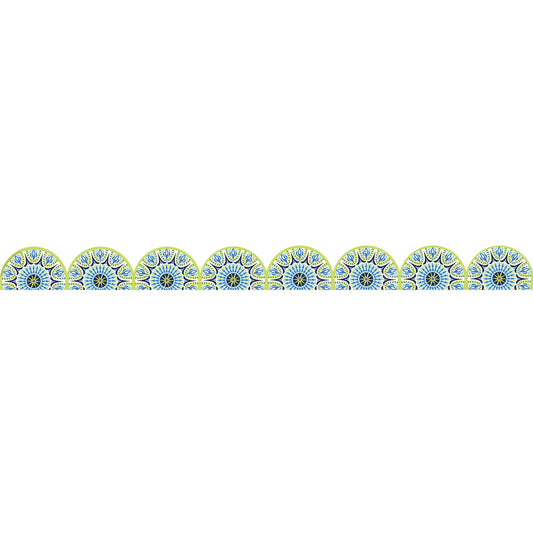 Blue Harmony Half Mandala Trim