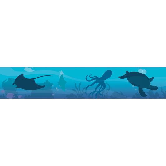 Seas The Day Blue Silhouettes Trim