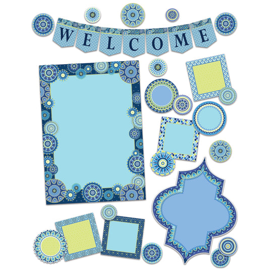 Blue Harmony Welcome Bulletin Board Set