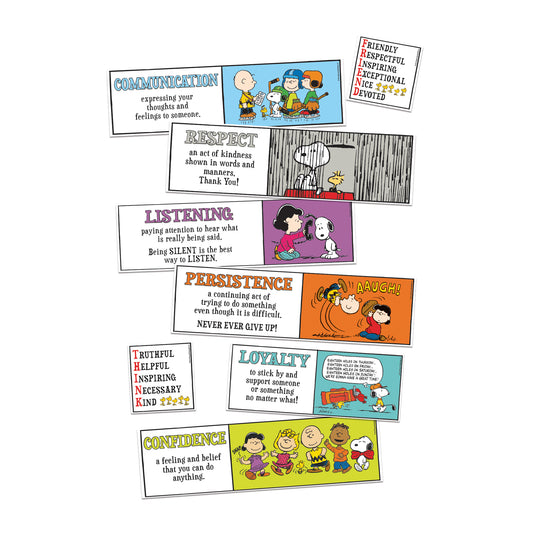 Peanuts Character Building Mini Bulletin Board Set