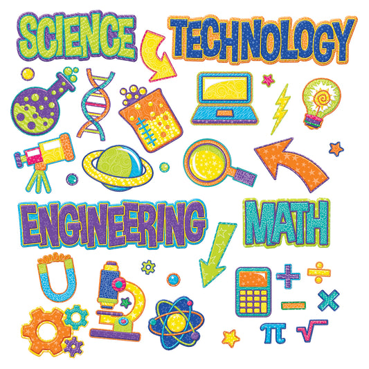 Color My World STEM  Mini Bulletin Board Set