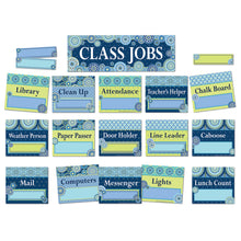 Blue Harmony Class Jobs Mini Bulletin Board Set