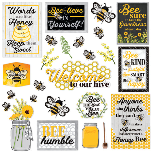 The Hive Motivational Gallery Wall Bulletin Board Set