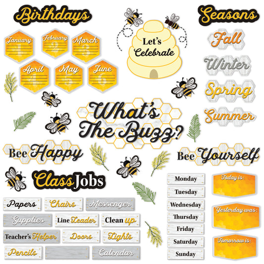The Hive Classroom Organization Bulletin Board Set