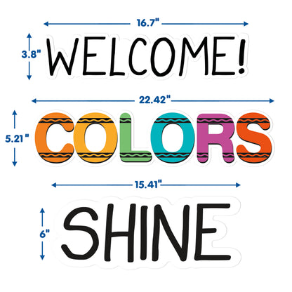 Crayola Let Colors Shine Bulletin Board Set