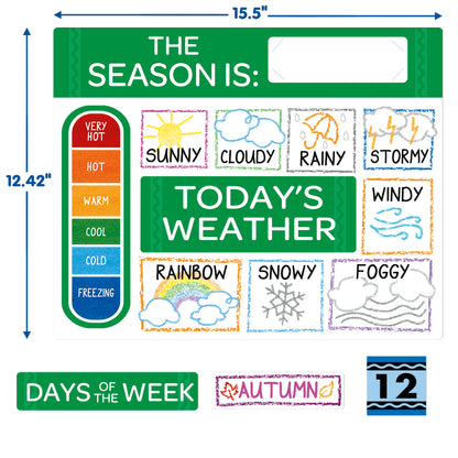 Crayola Calendar Bulletin Board Set