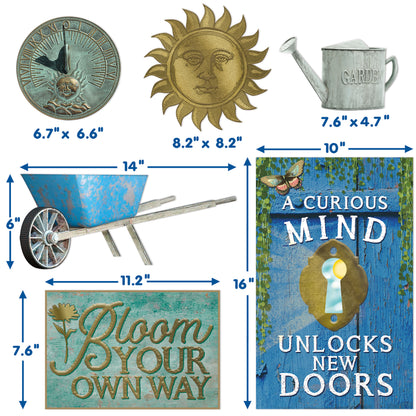 Curiosity Garden Gallery Bulletin Board Set