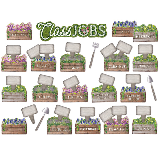 Curiosity Garden Jobs Mini Bulletin Board Set