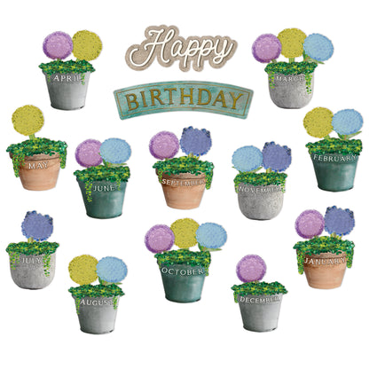 Curiosity Garden Birthday Mini Bulletin Board Set