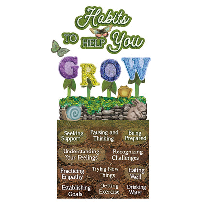 Curiosity Garden Habits Mini Bulletin Board Set