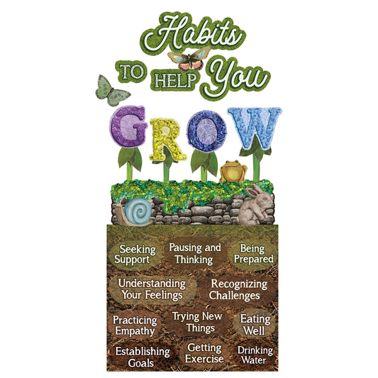 Curiosity Garden Habits Mini Bulletin Board Set