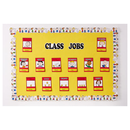 Peanuts Class Jobs Mini Bulletin Board Set