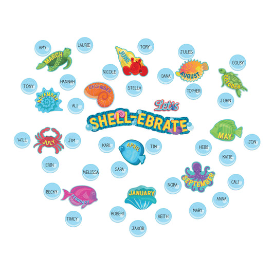 Seas The Day Birthday Mini Bulletin Board Set