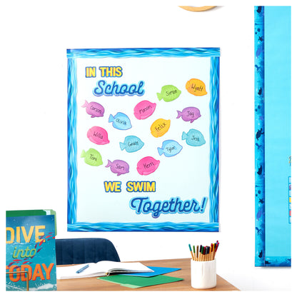 Seas The Day Work Together Mini Bulletin Board Set