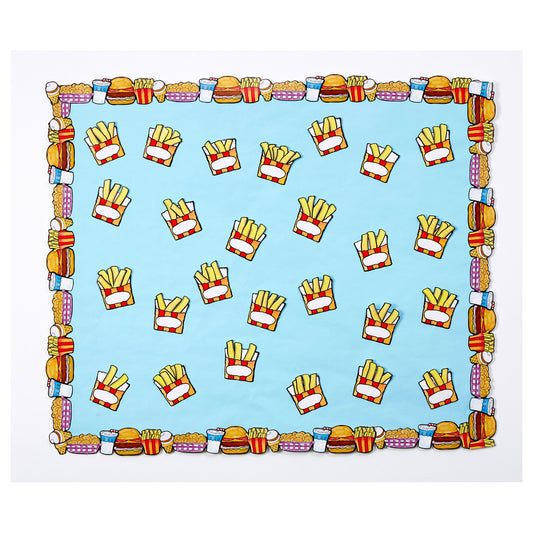 French Fry Mini Bulletin Board Set