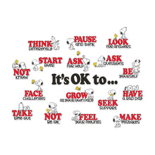 Peanuts Snoopy It's Okay to Bulletin Board Set